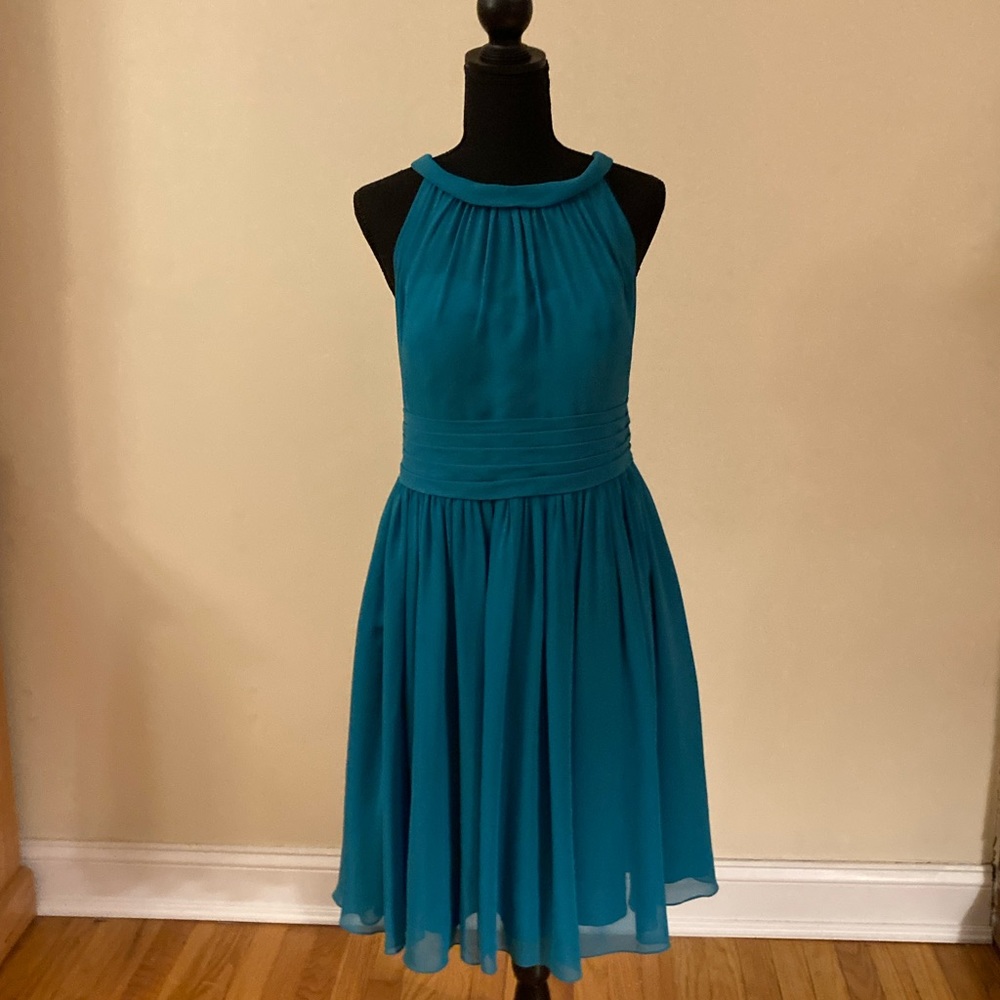 Azazie Turquoise Cocktail Dress Size 14